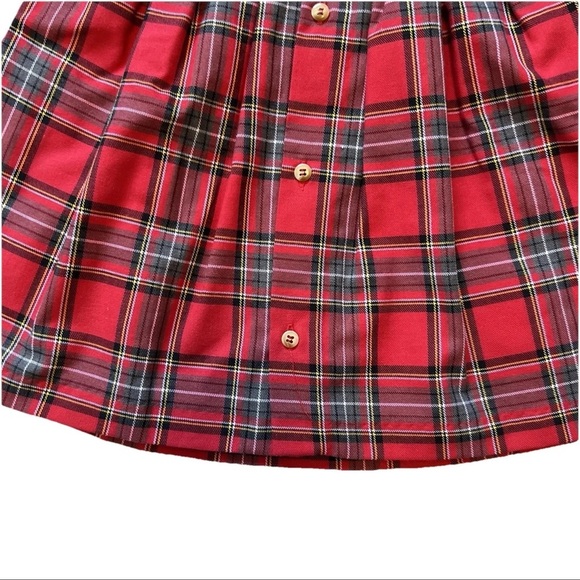 Tutto Piccolo Smocked Plaid Dress Red Girl’s 24 Months 2T Collared Holiday Party - Picture 9 of 16